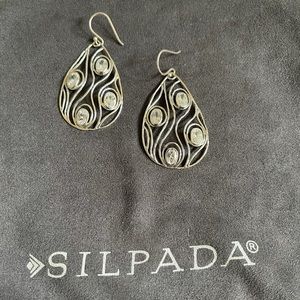 Silpada tear drop earrings